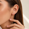 Fish shape Rose studs